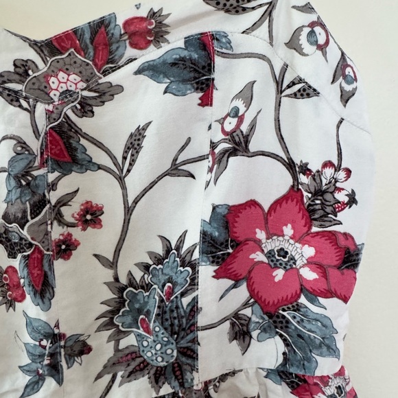 LOFT Red and Black Mini Sundress Spaghetti Strap - Picture 2 of 4